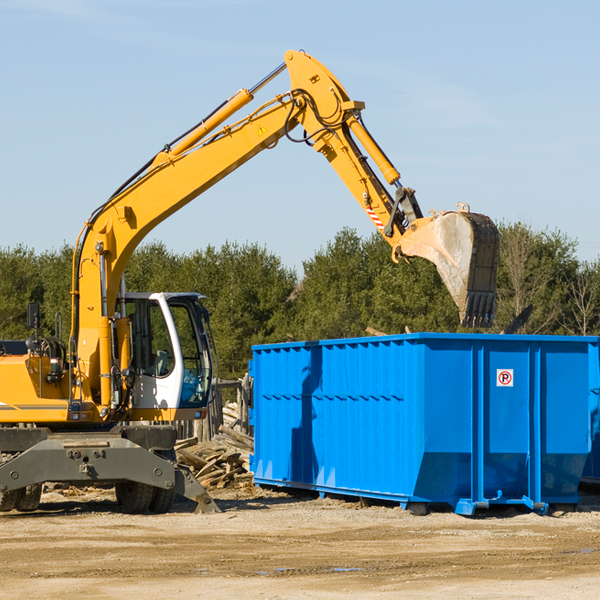 can i choose the location where the residential dumpster will be placed in Grinnell Kansas